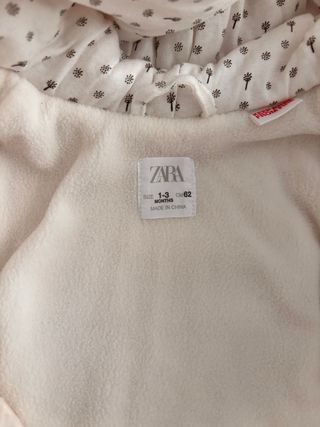 Buzo Zara borreguillo 62cm