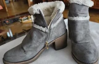 Botines piel vuelta mujer talla 37