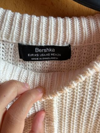 Jersey punto grueso blanco