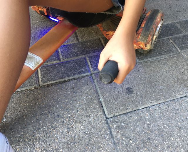 Hoverboard con silla y luces LED