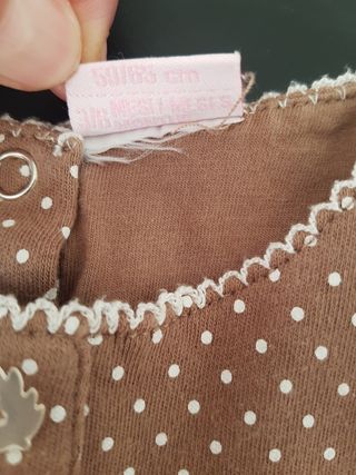 Vestitino bimba fantasia pois con coniglietto