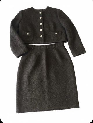Conjunto chaqueta torera y falda mujer tipo Chanel