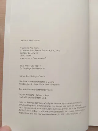 Napoleón puede esperar. Ana Alcolea.