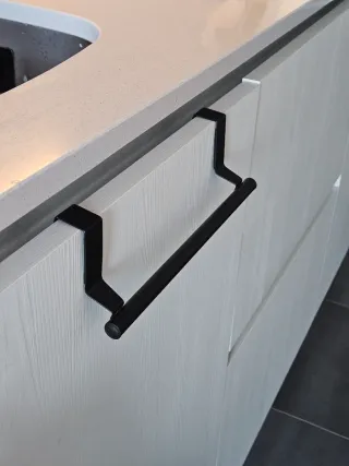 Colgador paños cocina negro