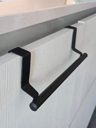 Colgador paños cocina negro