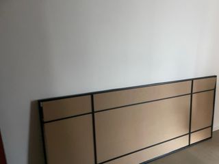 Specchio NUOVO ancora imballato nero metallo