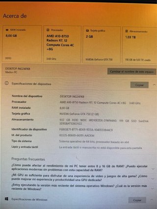 Ordenador Medion con Pantalla, Teclado y Ratón