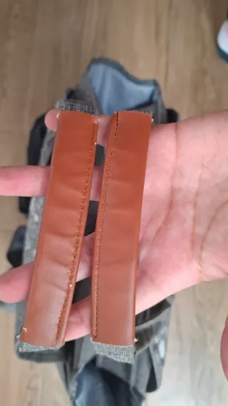 Bolso para carrito de bebé gris