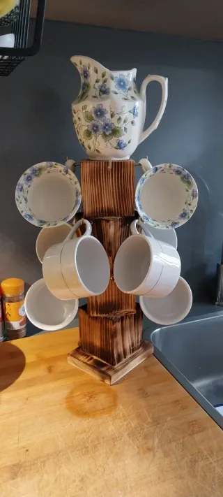 Estanterías para plantas,soporte tasas cafe