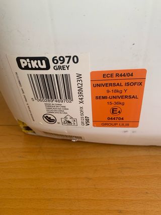 Silla de coche para niños Piku