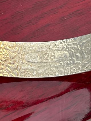 Pulsera ajustable plata con flores