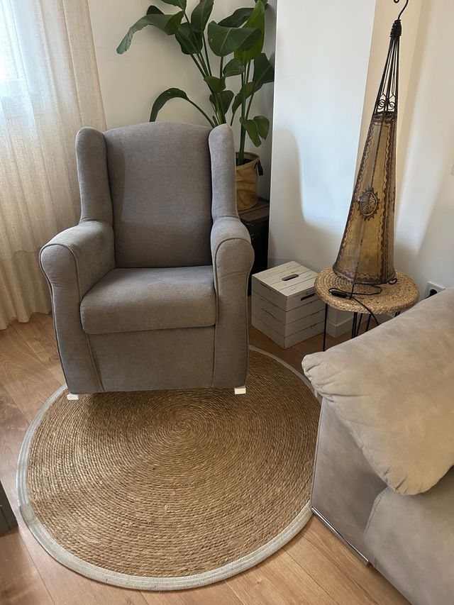 Tappeto rotondo in juta