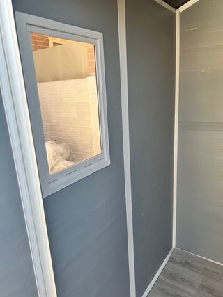 Caseta de resina exterior gris