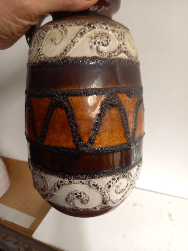 Jarrón Alemán Vintage Cerámica