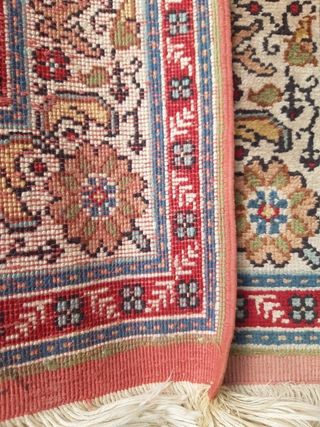 Antico Tappeto Hereche Hereke Cm 90x60 Farah1970