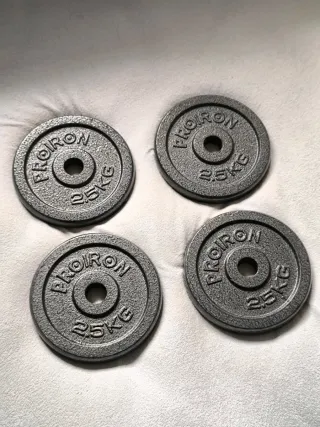 4 Discos Pesas 2.5kg Proiron