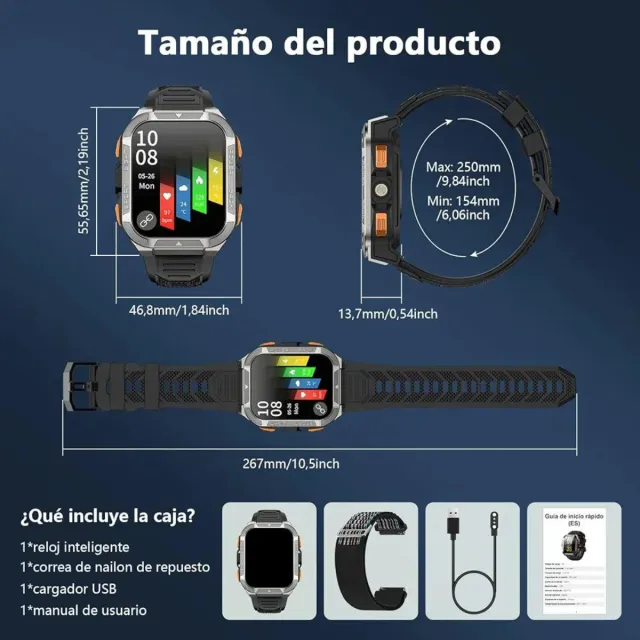 Reloj Inteligente Militar Blackview GPS