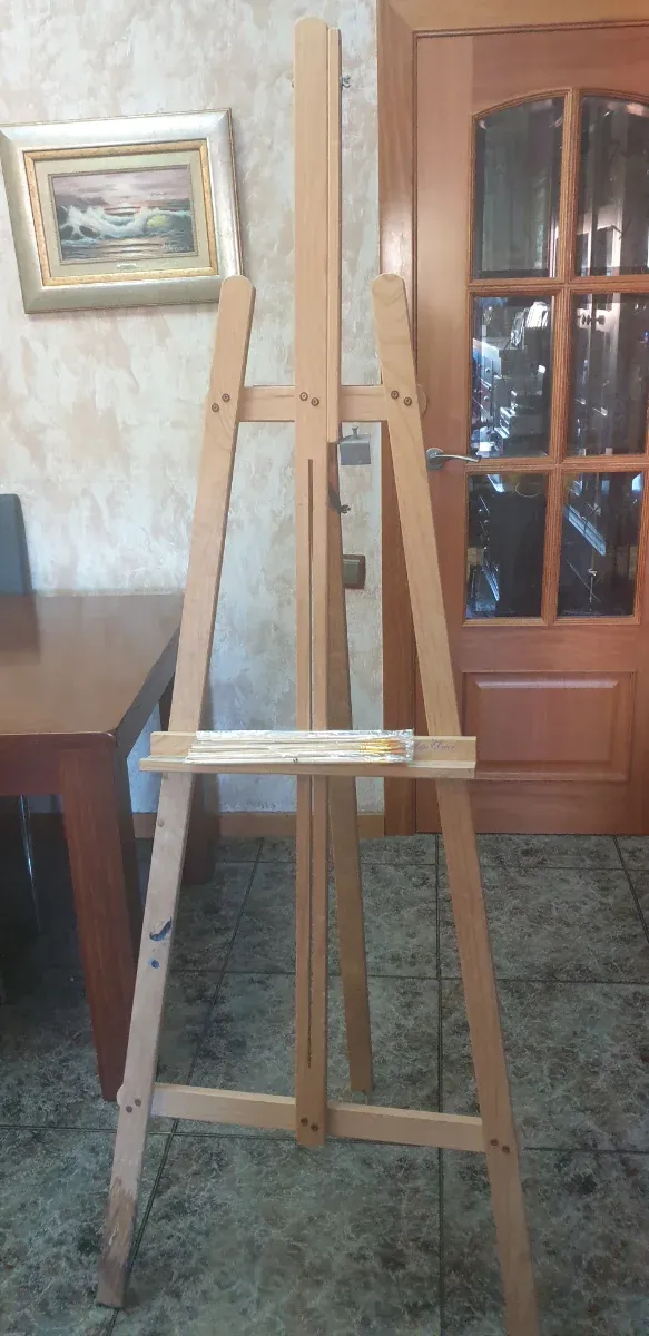 Caballete de madera para pintar 1.80m