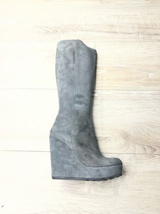 Stivali donna camoscio grigio EU36