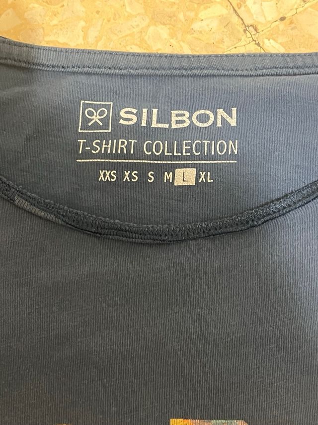Camiseta Silbon Azul Talla XL