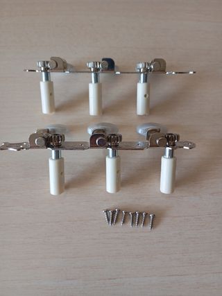 Clavijeros Guitarra Clásica tipo Nácar Plateado
