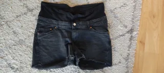 Pantalón corto premamá negro