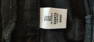 Pantalón corto premamá negro