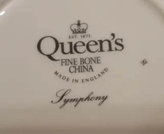 PLATO PEQUEÑO DE PORCELANA QUEEN'S SYMPHONY BLUE 