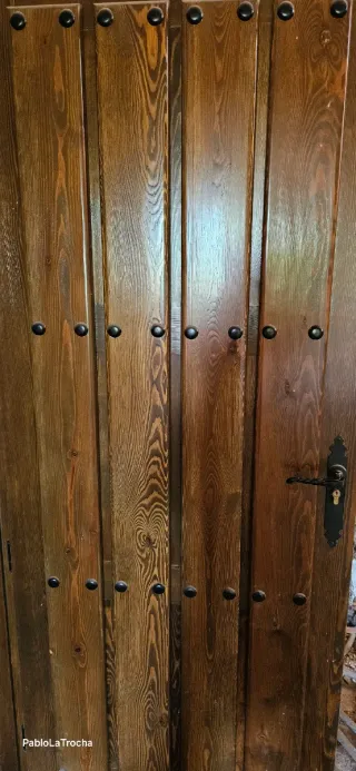 Puerta Madera Maciza Rústica
