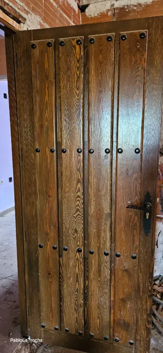 Puerta Madera Maciza Rústica