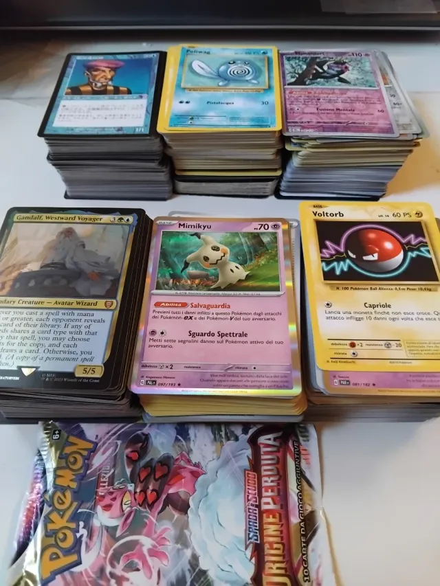 Carte da gioco vendute in blocco