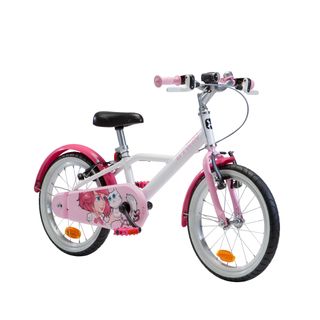 Bicicleta niños 16 pulgadas Btwin 500 Doctor Girl blanca