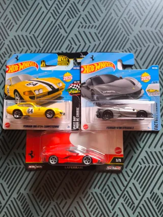 Hot Wheels Ferrari 365 GTB4, SF90, LaFerrari