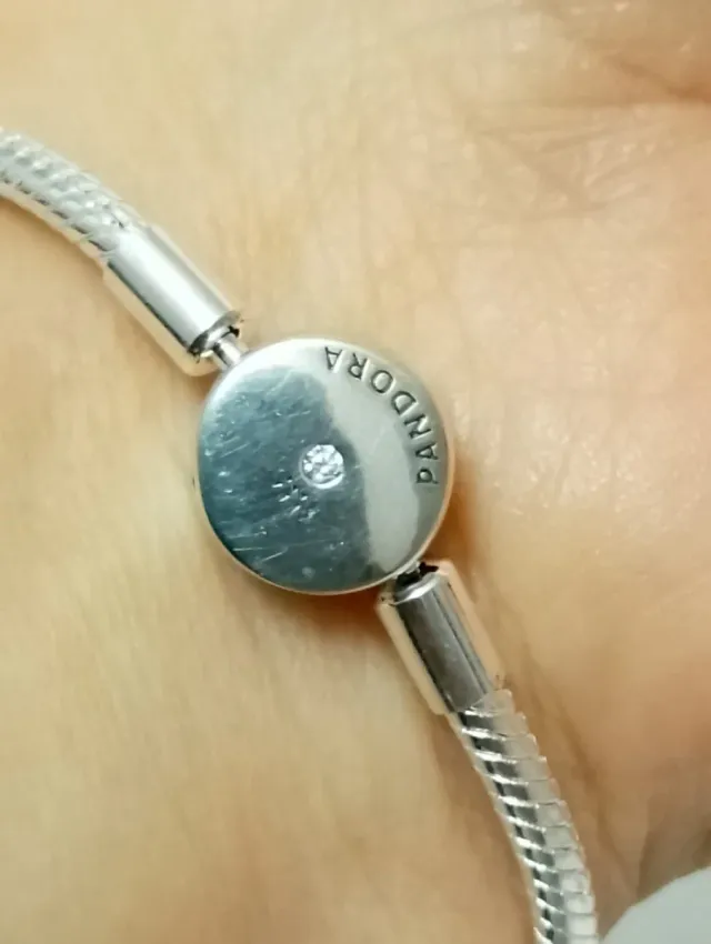 Pulsera Pandora 18 cm Plata