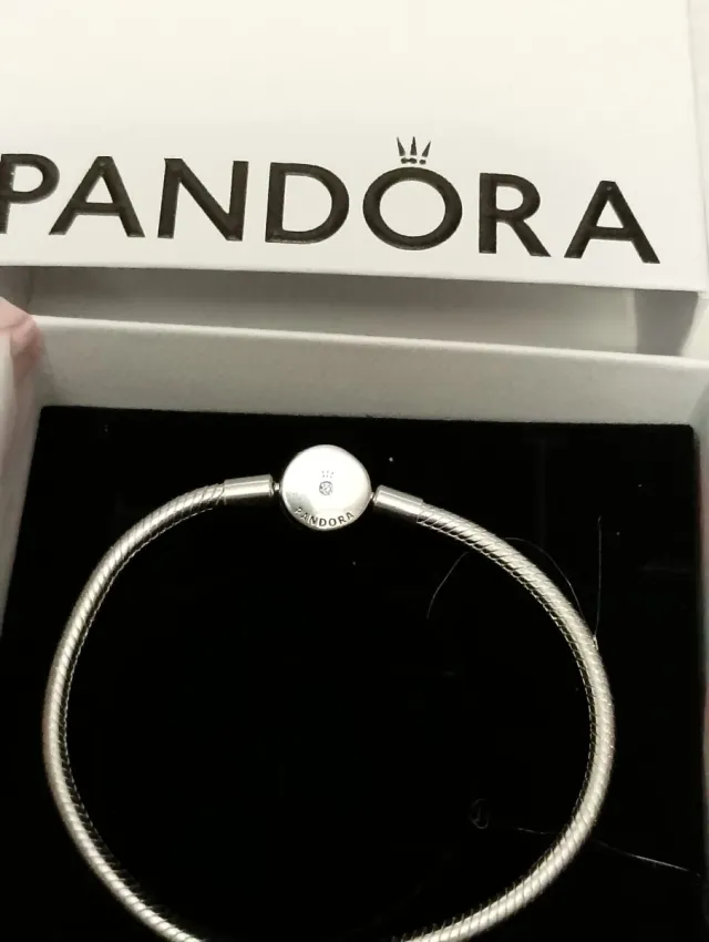 Pulsera Pandora 18 cm Plata