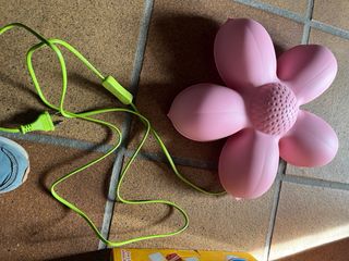 Lámpara de pared flor rosa