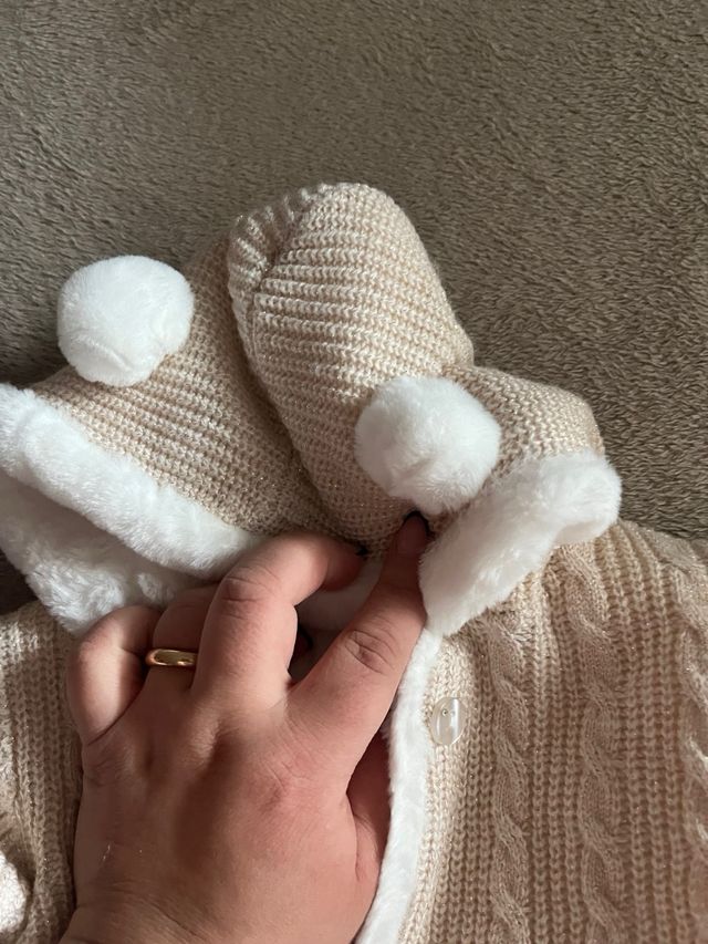 Felpa invernale bambina con pelliccia