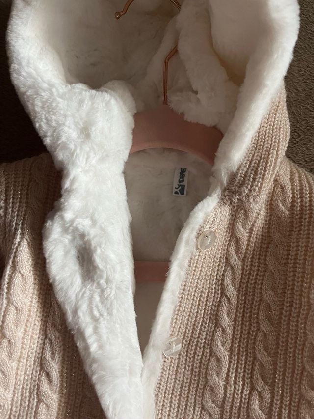 Felpa invernale bambina con pelliccia