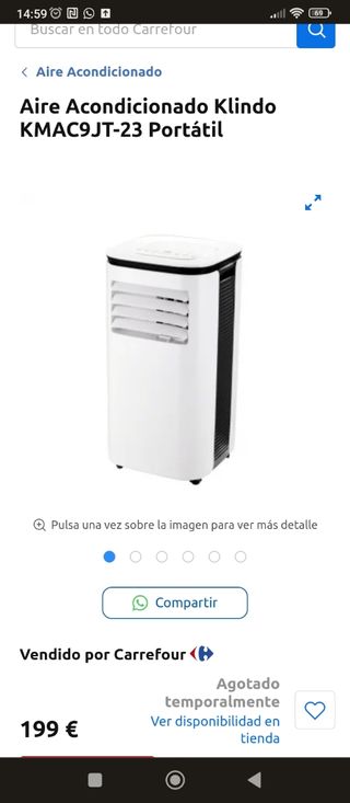 Aire acondicionado portátil