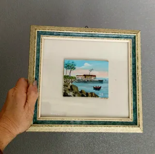 Quadretto con cornice in legno