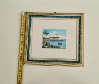 Quadretto con cornice in legno