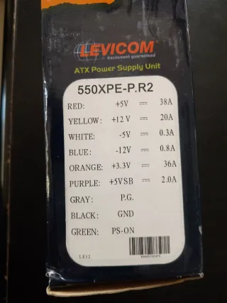 Fuente de Alimentación LEVICOM ATX