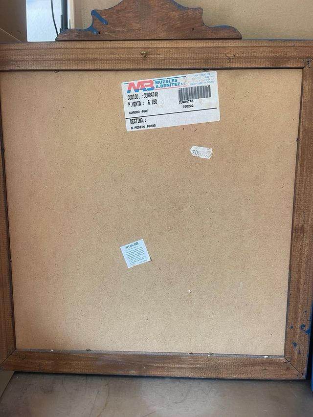 2 Cuadros Benítez Azul y Amarillo