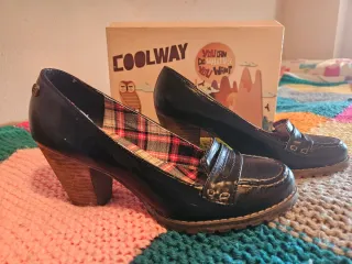 Zapatos Coolway Negros Tacón