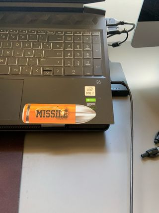 set up+portatil gaming hp