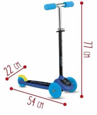 Scooter 3 Ruedas Infantil Azul