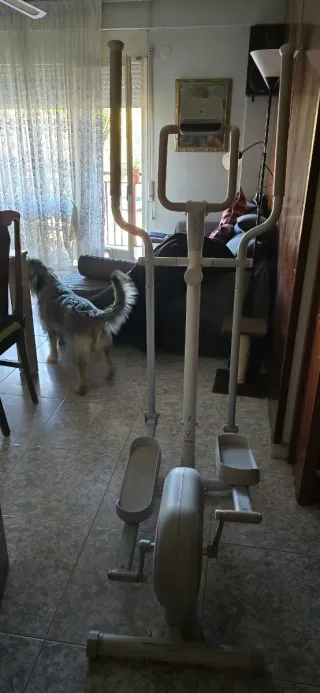 Cinta de correr plegable y bicicleta eliptica.