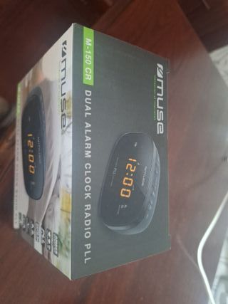 Radio Reloj Despertador Muse Negro