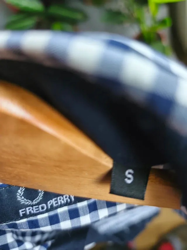Camisa Fred Perry cuadros Azul Talla S