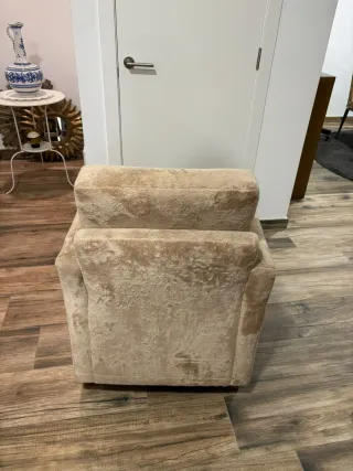 Set di 2 poltrone/poltrone beige e marroni